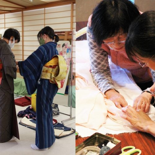 きもの着方／半衿付け方